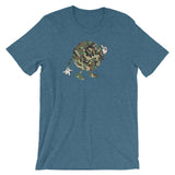 Alotofit Globeman Camo White Hands Unisex short sleeve t-shirt