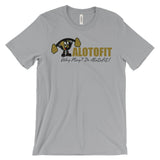 Alotofit Muscle Up MetallicGold/Black Logo Unisex short sleeve t-shirt