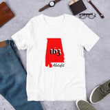 Alotofit Alabama 163 Blk/Red/Wht Short-Sleeve Unisex T-Shirt