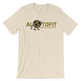 Alotofit Globeman MetallicGold/Black Logo Unisex short sleeve t-shirt
