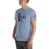 Alotofit Clothing Blk/Red Short-Sleeve Unisex T-Shirt w/ sleeve logo