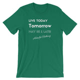 Alotofit Live Today White Short-Sleeve Unisex T-Shirt