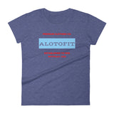 Alotofit Premium Clothing Red/Light Blue Women's short sleeve t-shirt