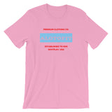 Alotofit Premium Clothing Red/Light Blue Short-Sleeve Unisex T-Shirt