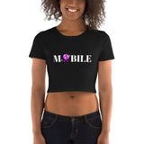 Alotofit Mobile Reppin Wht/Pink/Wht Women’s Crop Tee