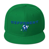 Alotofit Different Blue/White Snapback Hat w/side branding