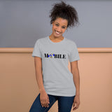 Alotofit Mobile Reppin Blk/Blue/Wht Short-Sleeve Unisex T-Shirt