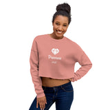 Alotofit Pressure White Text Crop Sweatshirt