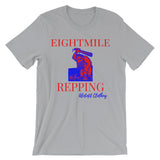 Alotofit Eightmile Repping Red Blue Unisex short sleeve t-shirt w/ outside logo