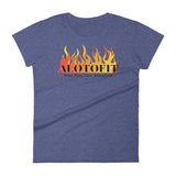 Alotofit Fire Black Logo Women's Short Sleeve T-shirt