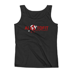 Alotofit Globeman Red Logo Ladies' Tank