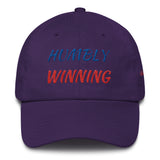 Alotofit Humbly Winning Royal/Red Cotton Dad Cap w/ side branding