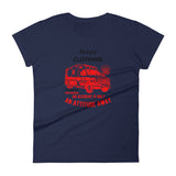 Alotofit Attitude Red/Blk Women's short sleeve t-shirt