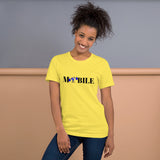Alotofit Mobile Reppin Blk/Blue/Wht Short-Sleeve Unisex T-Shirt
