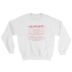 Alotofit Definition Red Logo Sweatshirt