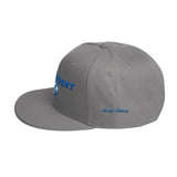 Alotofit Different Blue/White Snapback Hat w/side branding