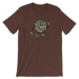 Alotofit Globeman All Camo Logo Unisex short sleeve t-shirt