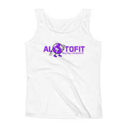 Alotofit Globeman Purple Logo Ladies' Tank
