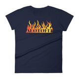 Alotofit Fire Black Logo Women's Short Sleeve T-shirt