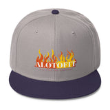 Alotofit Fire Original Logo Wool Blend Snapback (Flat Embroidery)