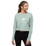 Alotofit Pressure White Text Crop Sweatshirt