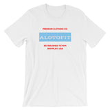 Alotofit Premium Clothing Red/Light Blue Short-Sleeve Unisex T-Shirt