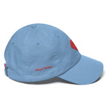 Alotofit Rare Find Diamond Logo Red Cotton Dad Cap