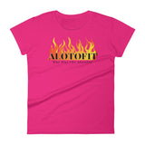 Alotofit Fire Black Logo Women's Short Sleeve T-shirt