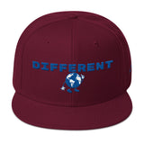 Alotofit Different Blue/White Snapback Hat w/side branding
