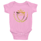 Alotofit Luxury King Gold Logo Infant Bodysuit