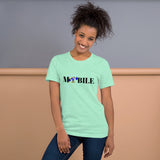 Alotofit Mobile Reppin Blk/Blue/Wht Short-Sleeve Unisex T-Shirt