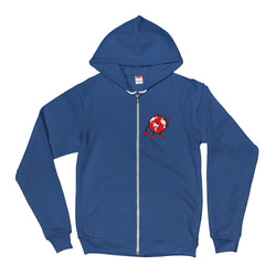 Alotofit Original Red White Chest Logo Hoodie Zip sweater