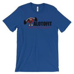Alotofit Muscle Up Black/Red/White Logo Unisex Short Sleeve T-shirt
