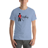 Alotofit Clothing Blk/Red Short-Sleeve Unisex T-Shirt w/ sleeve logo