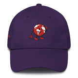 Alotofit Original Logo Only Red/Wht/Blk Cotton Dad Cap w/ side branding