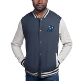 Alotofit Original Logo Blue/Wht/Blk Embroidered Champion Bomber Jacket