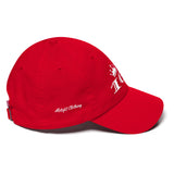 Alotofit 163 White Dad Cotton Cap w/ side branding