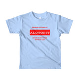 Alotofit Premium Clothing Red/White Short sleeve kids t-shirt