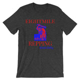 Alotofit Eightmile Repping Red Blue Unisex short sleeve t-shirt w/ outside logo