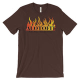 Alotofit Fire Black Logo Unisex Short Sleeve T-shirt