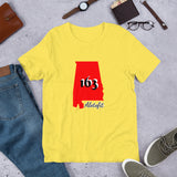 Alotofit Alabama 163 Blk/Red/Wht Short-Sleeve Unisex T-Shirt