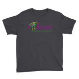 Alotofit Muscle Up Purple/Green Youth Short Sleeve T-Shirt (XS-XL)