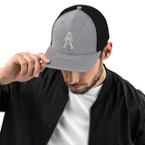 Alotofit Royal A White Embroidered Trucker Cap