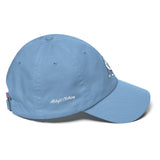 Alotofit Original Logo Only White Dad Cotton Cap w/ side branding