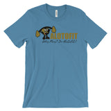 Alotofit Muscle Up MetallicGold/Black Logo Unisex short sleeve t-shirt