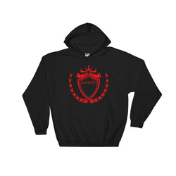 Alotofit Luxury Red Logo Hooded Sweatshirt