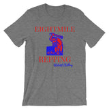 Alotofit Eightmile Repping Red Blue Unisex short sleeve t-shirt w/ outside logo
