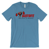 Alotofit Muscle Up Red/Black/White Logo Unisex Short Sleeve T-shirt