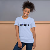 Alotofit Mobile Reppin Blk/Blue/Wht Short-Sleeve Unisex T-Shirt
