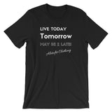 Alotofit Live Today White Short-Sleeve Unisex T-Shirt